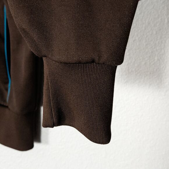 Mervyn’s Jacket Men’s Small Retro Vintage 90s Trackwear Brown Colorblock Zip Up - Picture 5 of 12